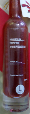 vinaigre au piment d'Espelette