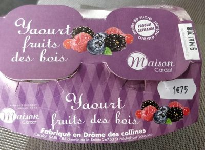 Yaourt fruit des bois