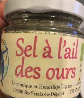 Sel à l’ail des ours