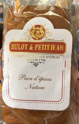 Pain d'épices nature front packaging
