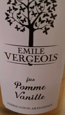 Jus de pomme a la vanille EMILE VERGEOIS