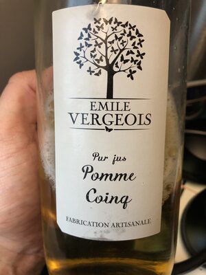 Pur jus pomme coing PATRICK FONT, bouteille de