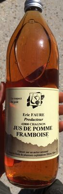 Jus de pomme framboise