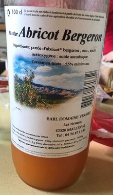 Nectar abricot bergeron