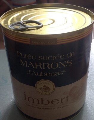 Imbert - Aubenas Sweetened Chestnut Puree, 2lbs (900g) 4/4Can