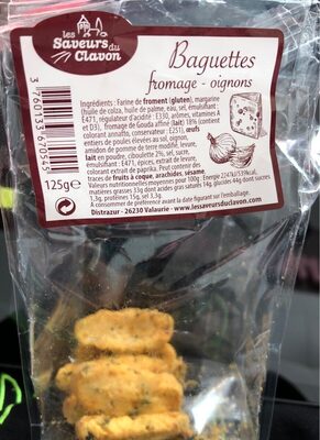 Baguettes fromage-oignons