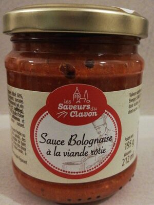Sauce bolognaise à la viande rôtie front packaging