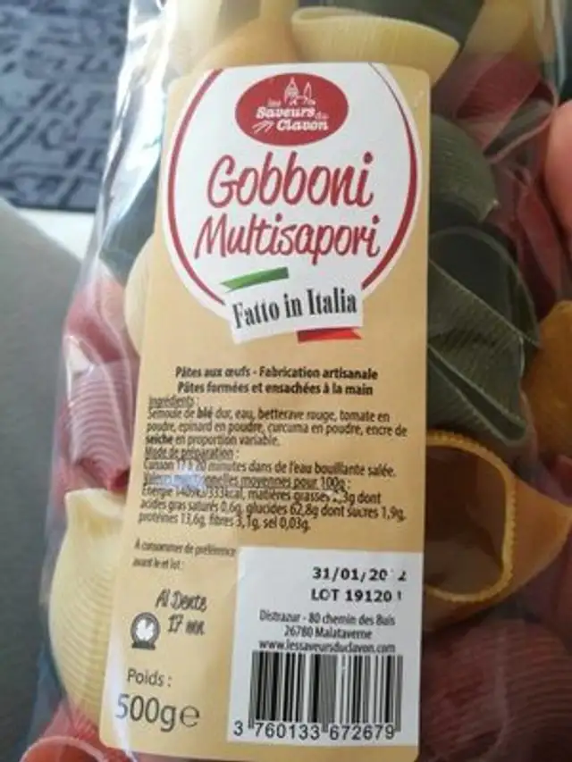 Gobboni multisapori front packaging