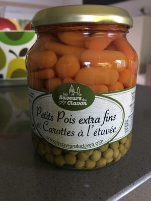Petits pois extra fins et carottes à l'étuvée