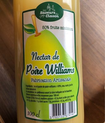 Nectar de poire williams