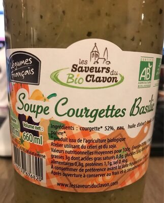 Soupe courgettes badilic