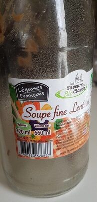 Soupe fine lentilles thym