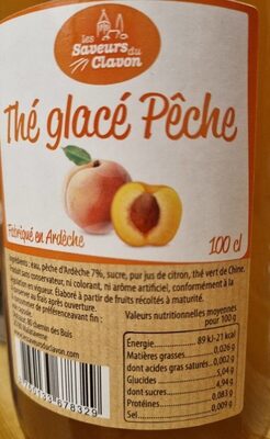 Thé glacé pêche