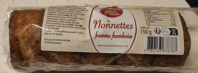 Nonnettes fourrées framboise front packaging