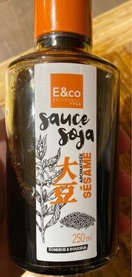 Sauce soja sesame front packaging