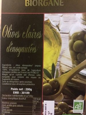 Olives Claires Denoyautées
