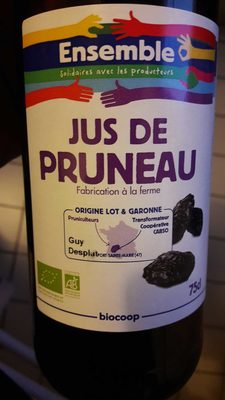 Jus de Pruneau front packaging
