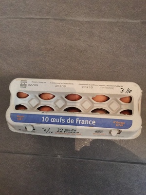 Œufs de France front packaging