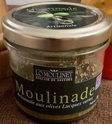 Moulinade artisanale aux olives Lucques vertes front packaging