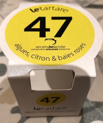 Tartare algues, citron et baies roses