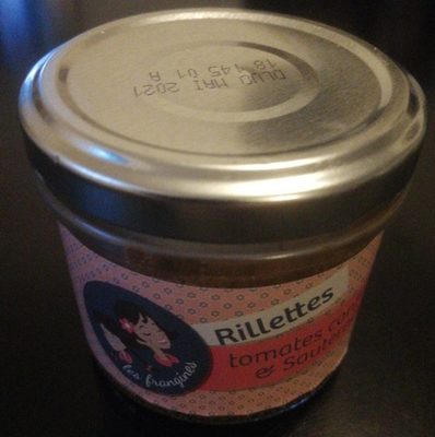 Rillettes tomates confites & Sauternes front packaging