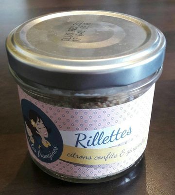 Rillettes citrons confits et gingembre front packaging