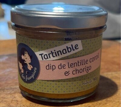Tartinable dip de lentille corail et chorizo