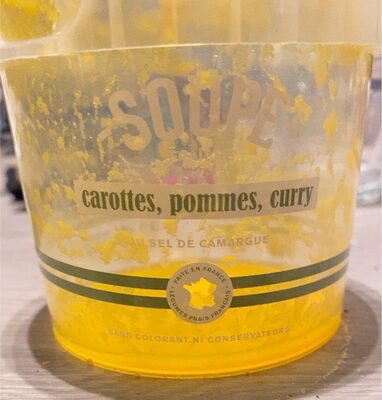 Soupe fraiche carottes pommes curry
