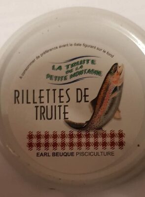 Rillettes de truite front packaging