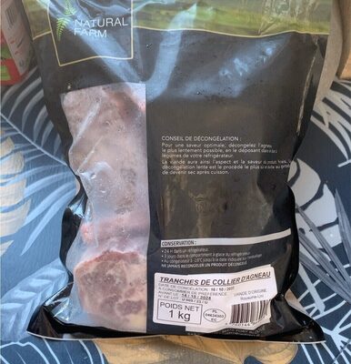 Tranches collier d’agneau