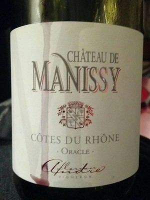 Chateau de manissy bio 2016