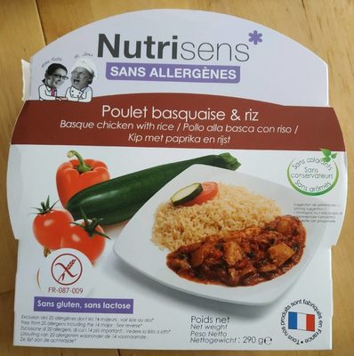 Poulet basquaise et riz