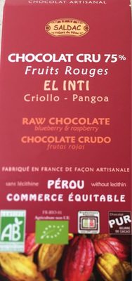 Chocolat cru 75%