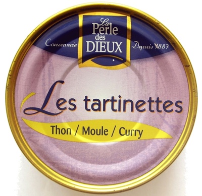 Tartinette thon, moule et curry