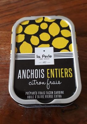Anchois entiers citron frais