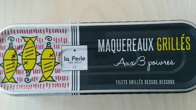 Maquereaux grillés aux 3 poivres front packaging