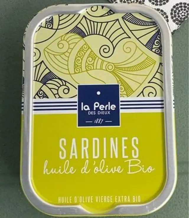 Sardines à l'huile d'olive bio front packaging