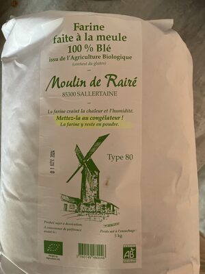 farine de blé front packaging