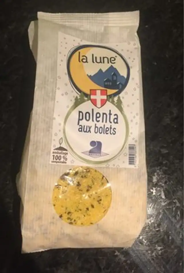 Polenta aux bolets front packaging