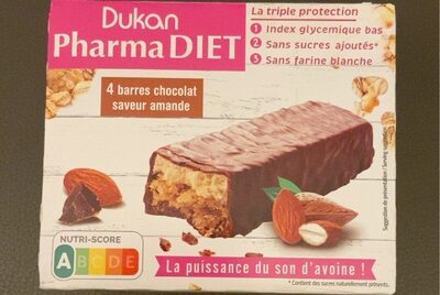 Barres chocolat amande