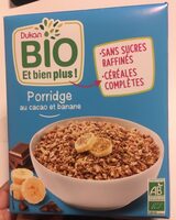 Porridge cacao banane bio