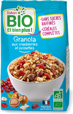 Granola cranberries et noisettes