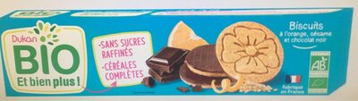 Biscuits orange sésame et chocolat noir bio