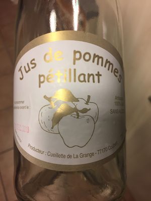 Jus de pommes petillant