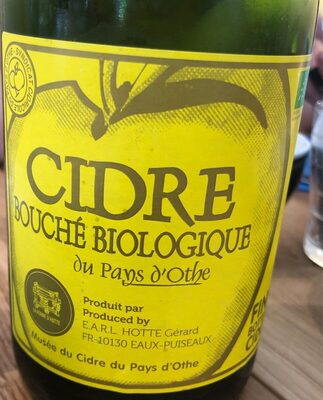 Cidre Bouché Biologique du pays d'Othe