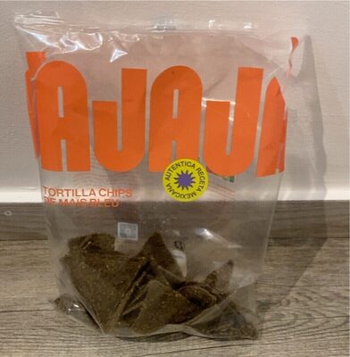 Tortilla chips de maïs bleu