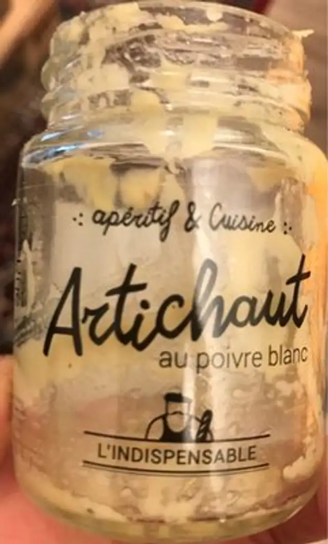 Artichaut au poivre blanc front packaging