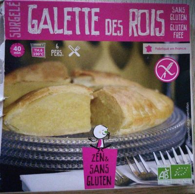 Galette des rois sans gluten front packaging