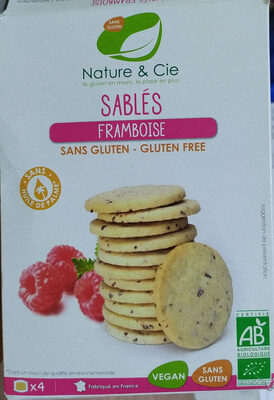 Sablés Framboise sans gluten front packaging