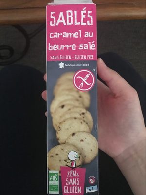 Sablés caramel au beurre salé front packaging